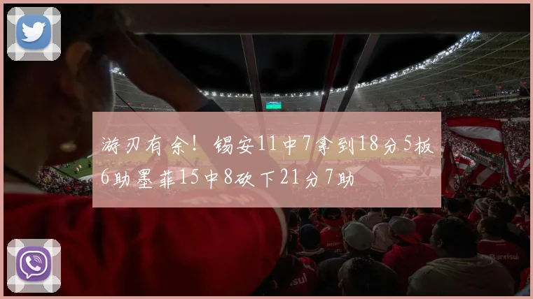 游刃有余！锡安11中7拿到18分5板6助墨菲15中8砍下21分7助